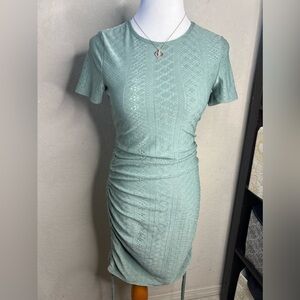 SHEIN Mint Lace Midi Dress